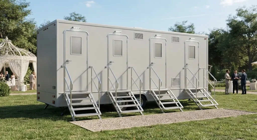 4 Stall Restroom Trailer in Greensboro, NC
